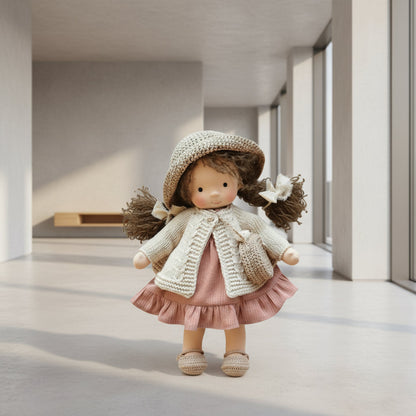 Cuddly Artisan Doll for Children's Imaginative Fun
