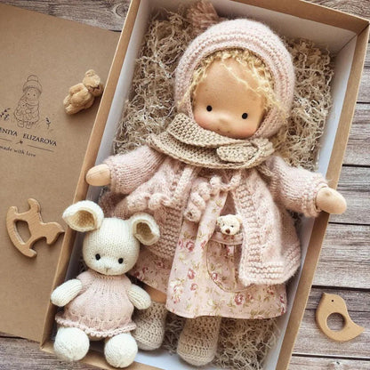 Adorable Handmade Plush Toy Doll for Kids