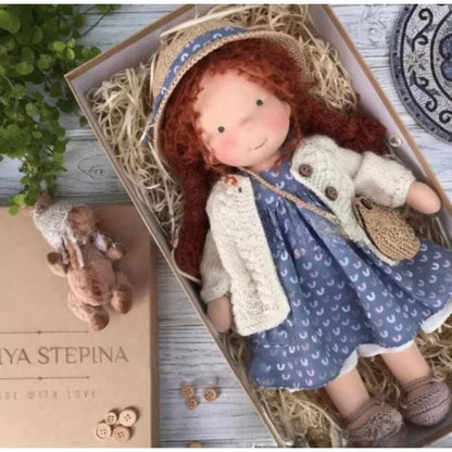 Adorable Handmade Plush Toy Doll for Kids