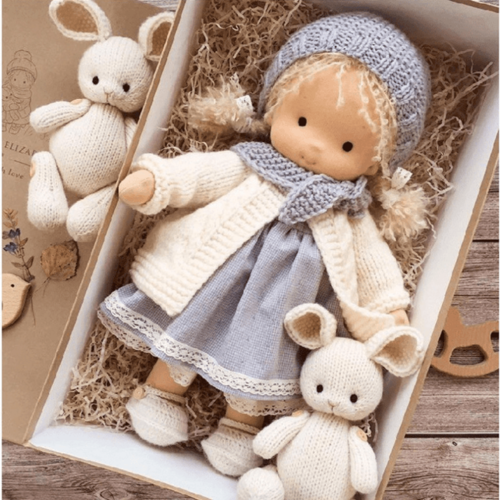Cuddly Handmade Plush Doll Toy for Children