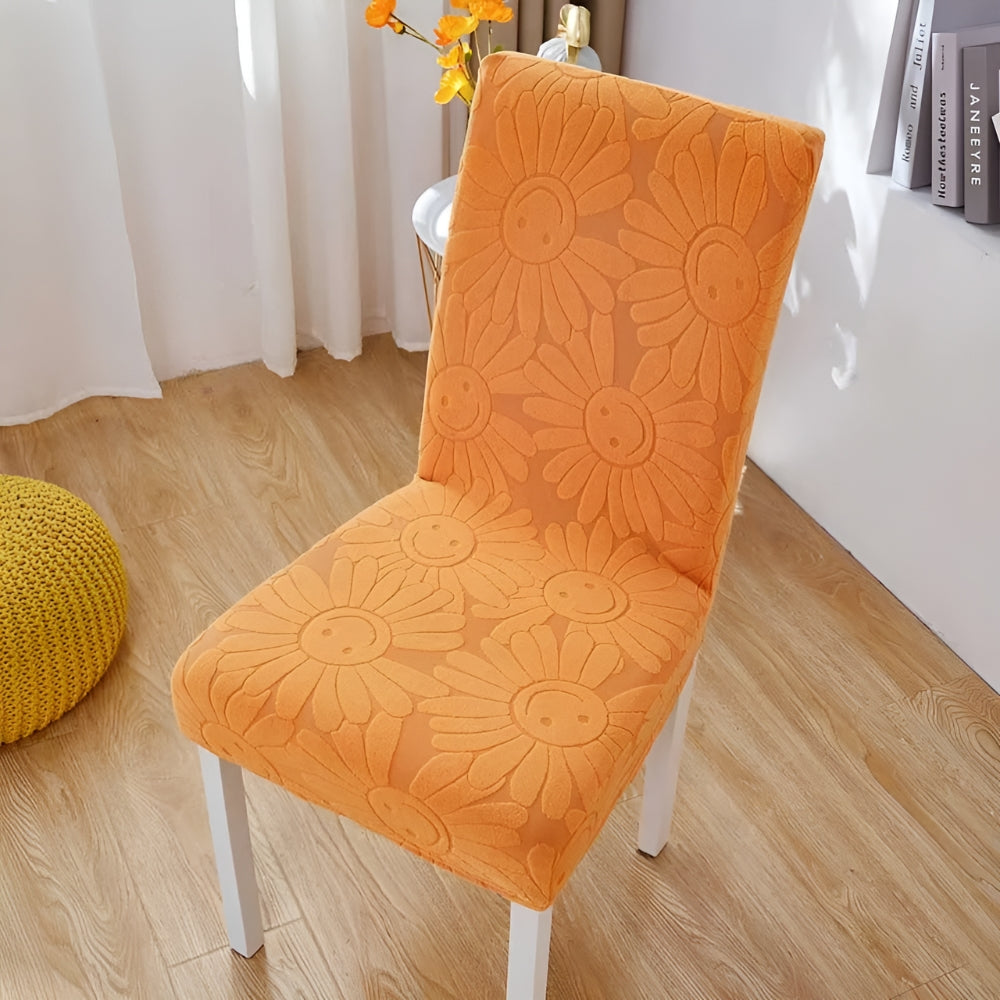 Colorful Floral Elastic Chair Slipcover