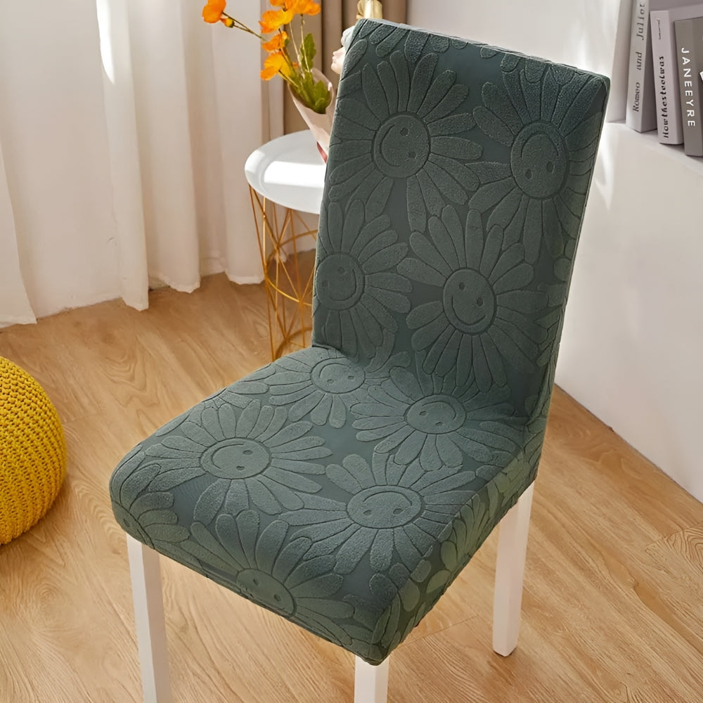 Colorful Floral Elastic Chair Slipcover