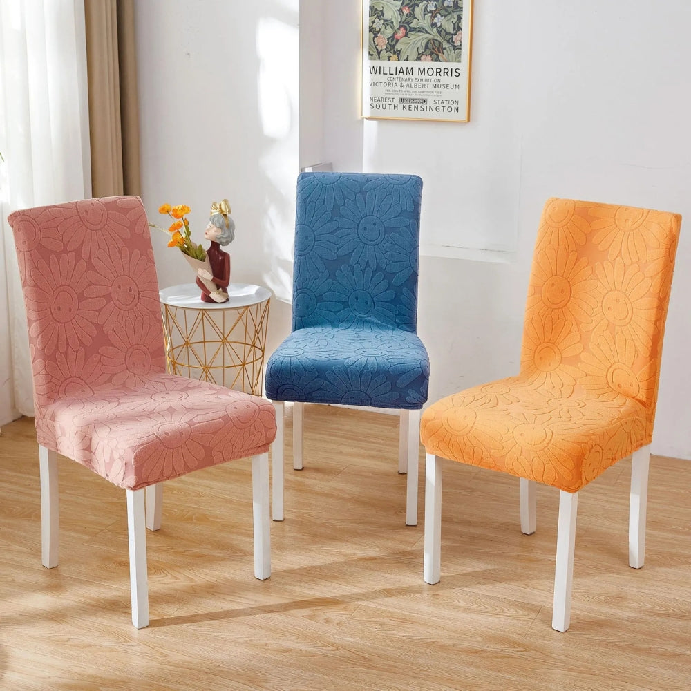 Colorful Floral Elastic Chair Slipcover - Luxicro