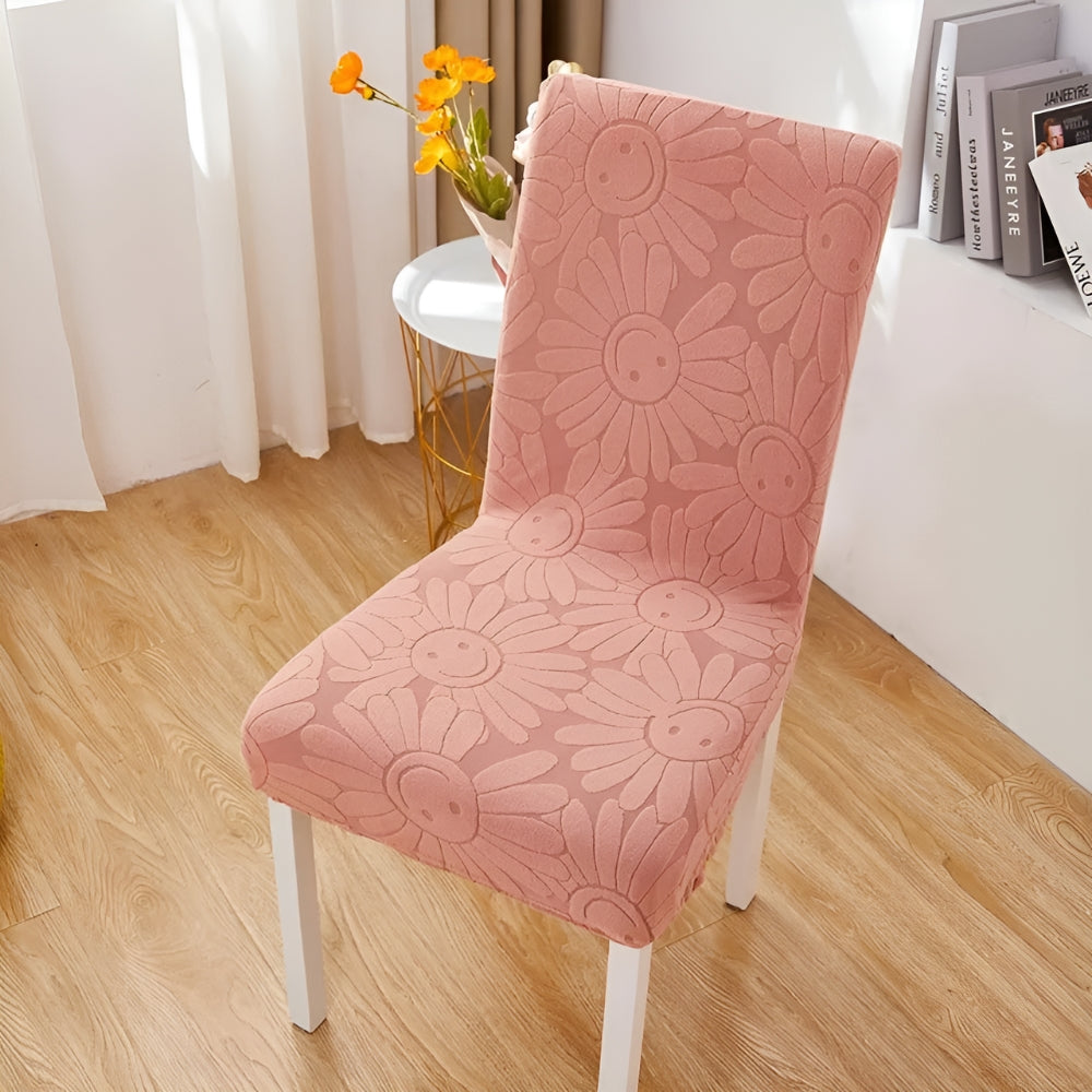 Colorful Floral Elastic Chair Slipcover