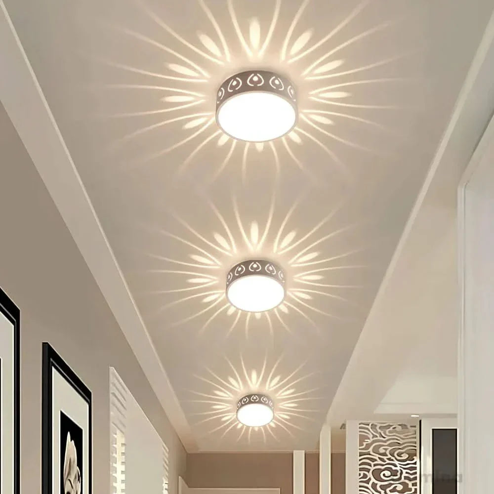 Slim Circular LED Overhead Light Fixture