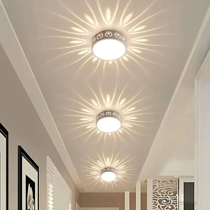 Slim Circular LED Overhead Light Fixture