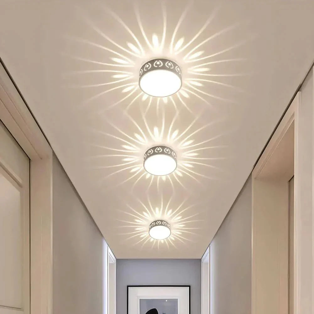 Slim Circular LED Overhead Light Fixture - Luxicro
