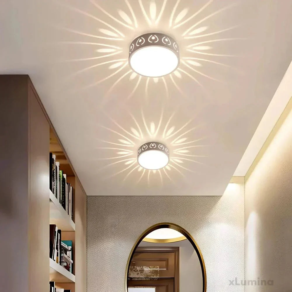 Slim Circular LED Overhead Light Fixture
