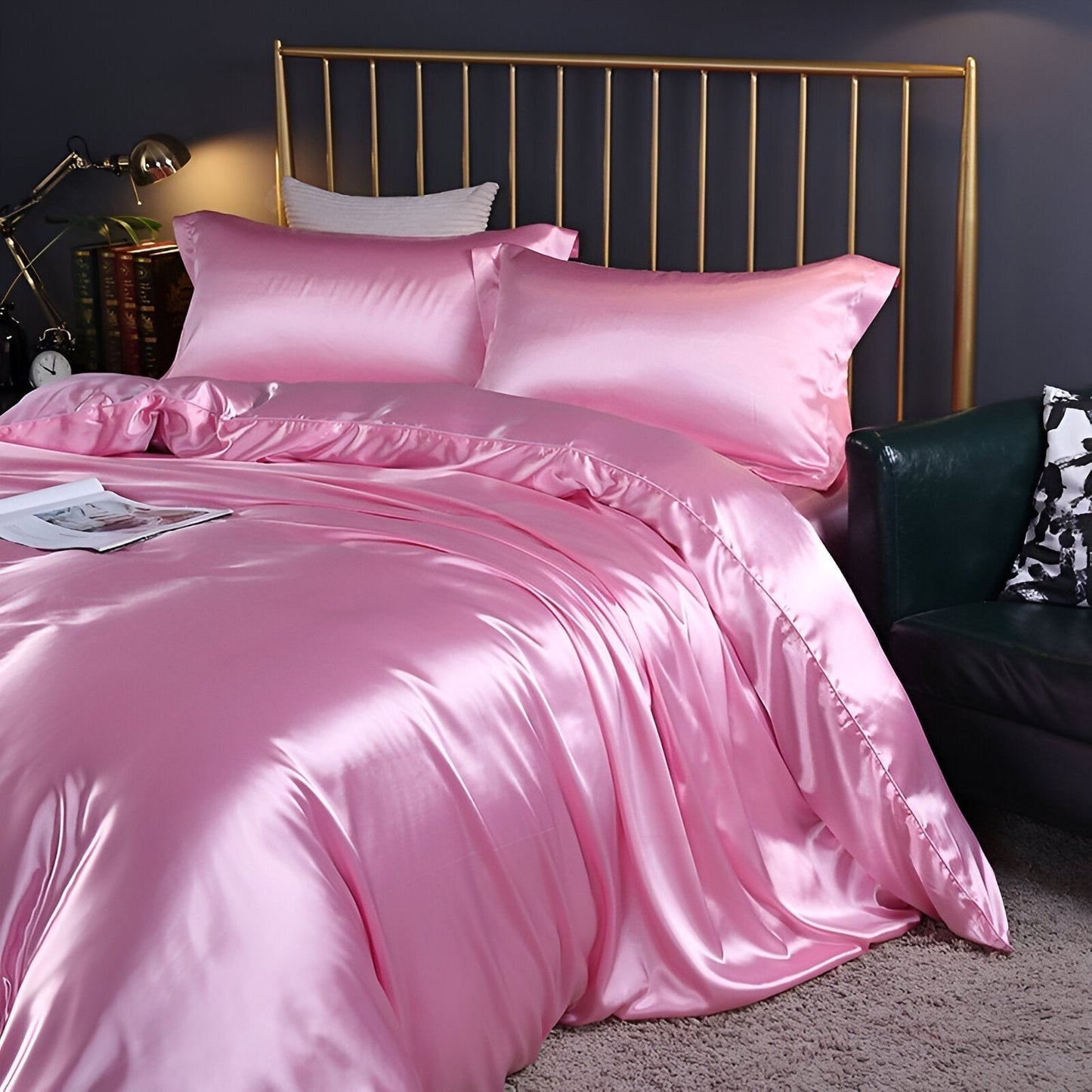 Luxurious Smooth Silk Bed Sheet Set
