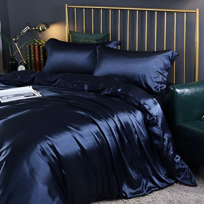 Soft Silk Bedding Duvet Cover Easy Care