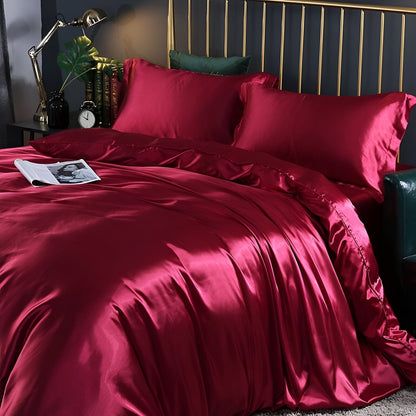 Luxurious Smooth Silk Bed Sheet Set
