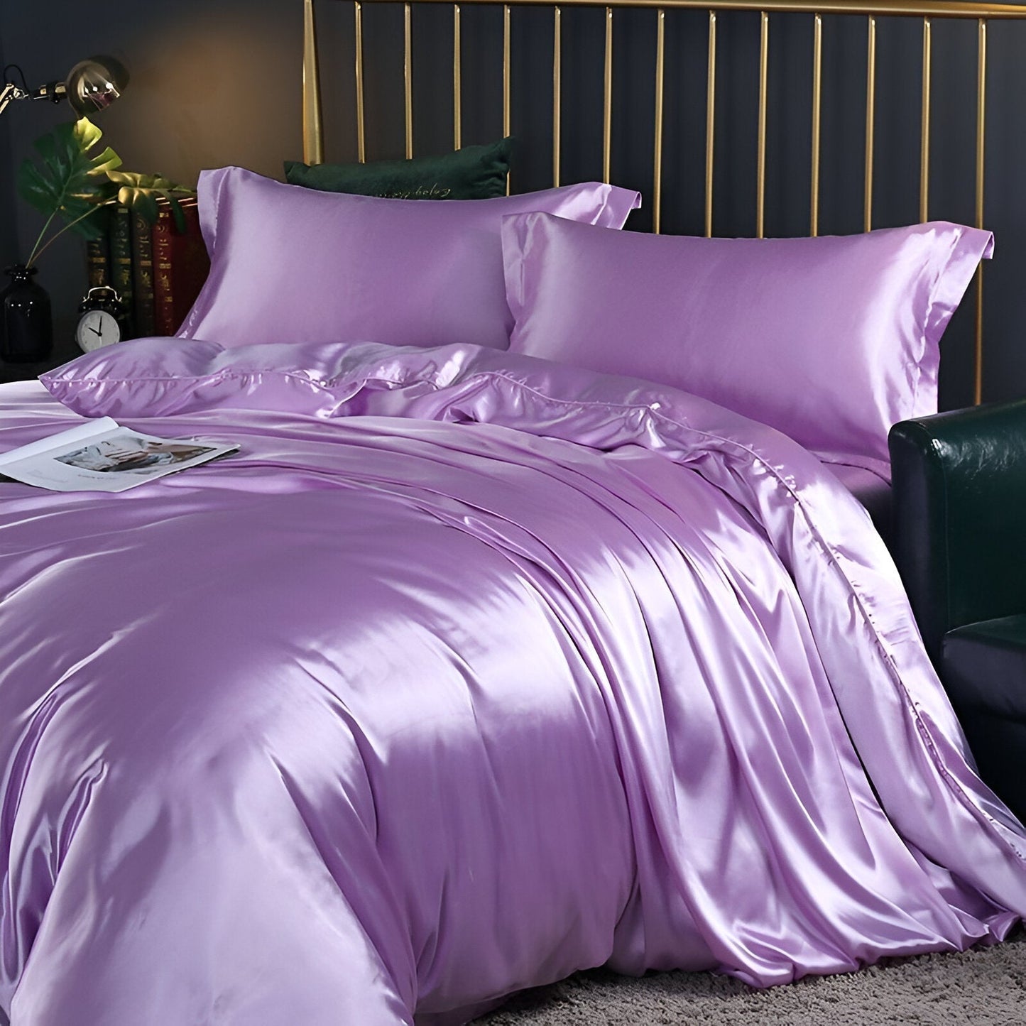 Luxurious Smooth Silk Bed Sheet Set