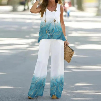 Chic Floral Two Piece Outfit for Women