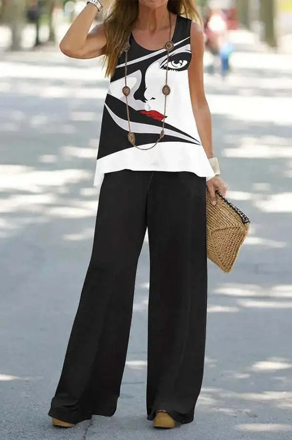 Chic Floral Two Piece Outfit for Women