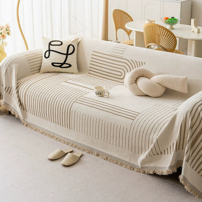 Plush Winter Fleece Sofa Throw Cover - Luxicro