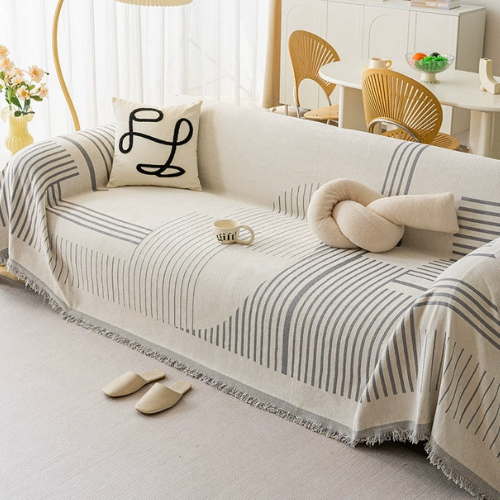 Plush Winter Fleece Sofa Throw Cover