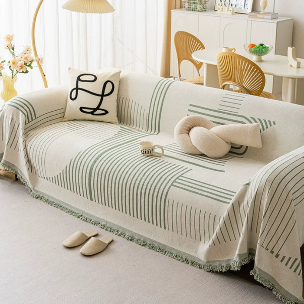 Plush Winter Fleece Sofa Throw Cover