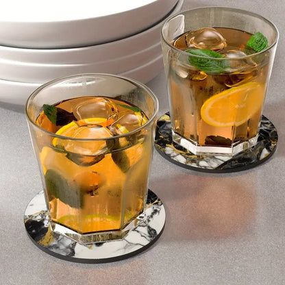 Natural Marble Style Coaster 5 Pack