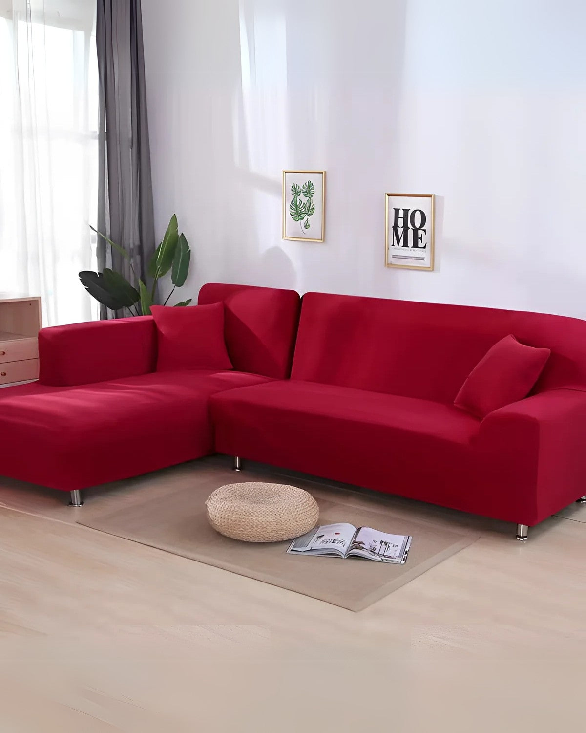 Stylish Modular Sofa Slipcover with Adjustable Fit