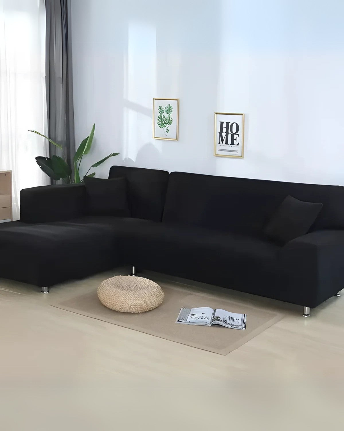 Stylish Modular Sofa Slipcover with Adjustable Fit - Luxicro
