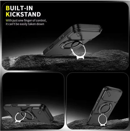 Durable Phone Case with Stand for iPhone 17 - Luxicro