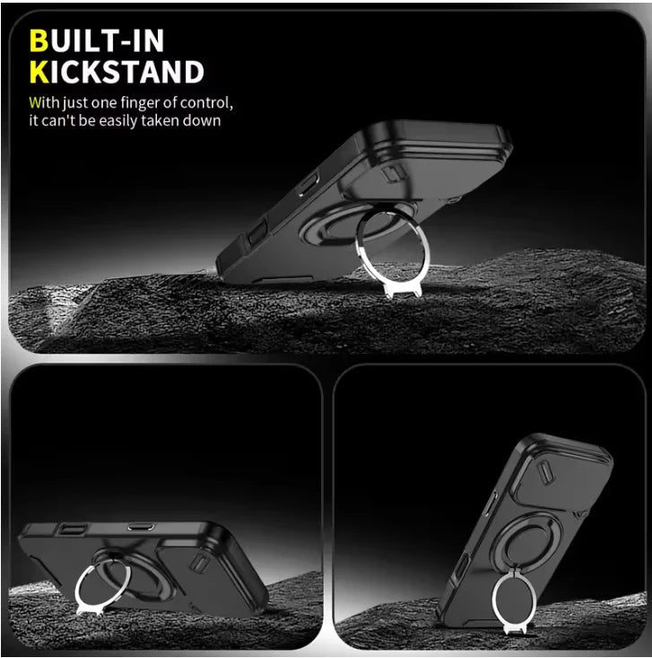Durable Phone Case with Magnet and Stand - Luxicro