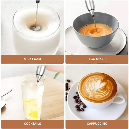 Compact USB Handheld Milk Frother and Mini Blender