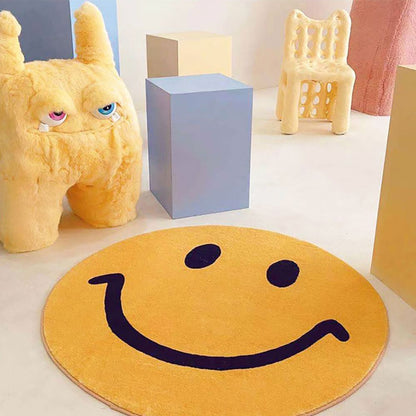 Happy Yellow Floor Mat