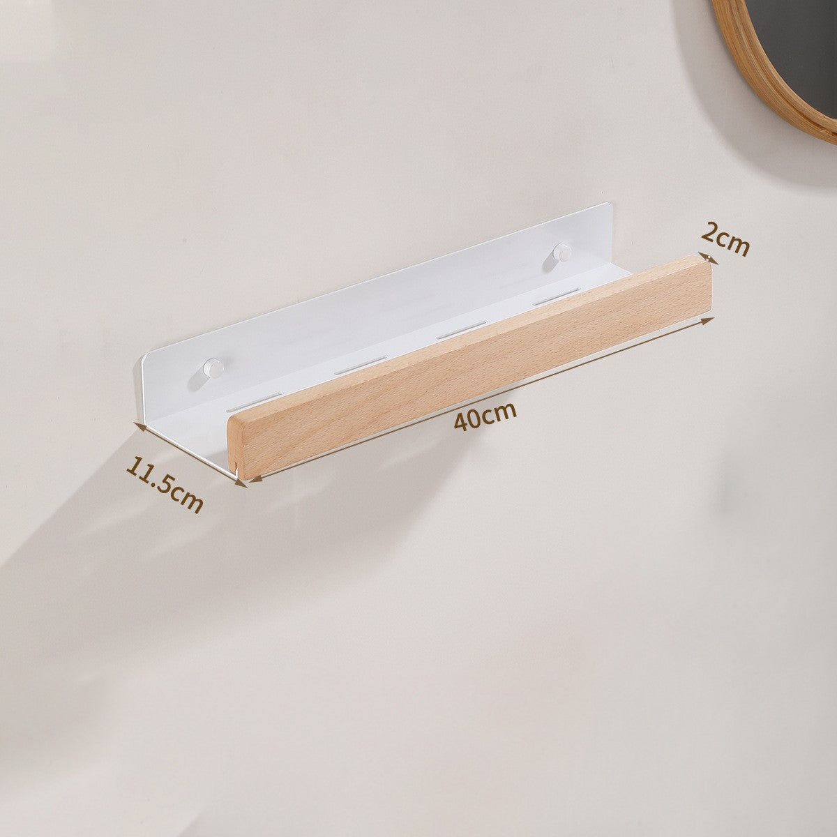 Easy Install Wooden Wall Shelf
