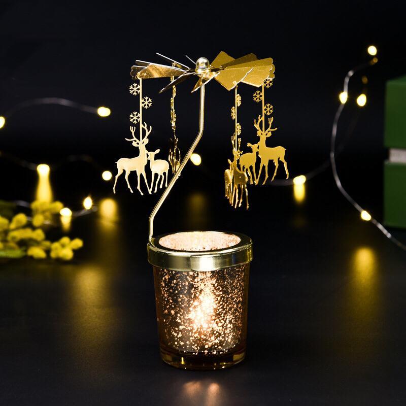 Spinning Bronze Candle Holders