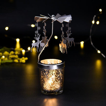 Spinning Bronze Candle Holders