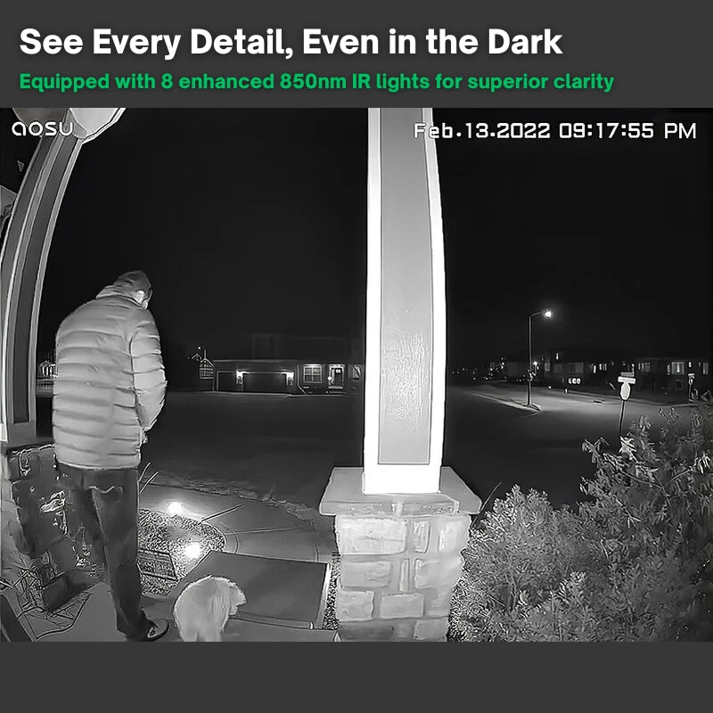 Smart Wi-Fi Doorbell Camera with HD Video
