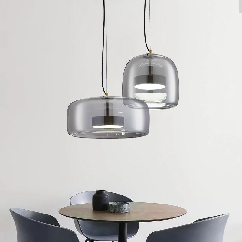 Stylish Hanging Glass Light Fixture
