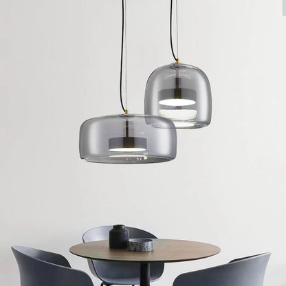 Stylish Hanging Glass Light Fixture