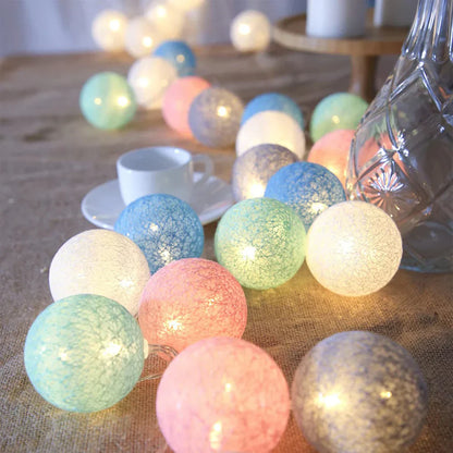 Soft Ivory Fairy Light String Decoration