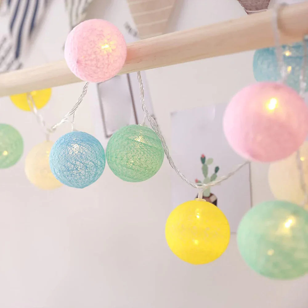 Soft Ivory Fairy Light String Decoration