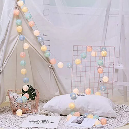 Soft Ivory Fairy Light String Decoration