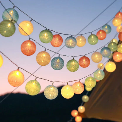 Soft Ivory Fairy Light String Decoration