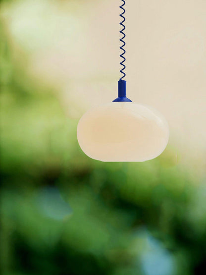 Pastel Floral Glass Drop Pendant Light - Luxicro