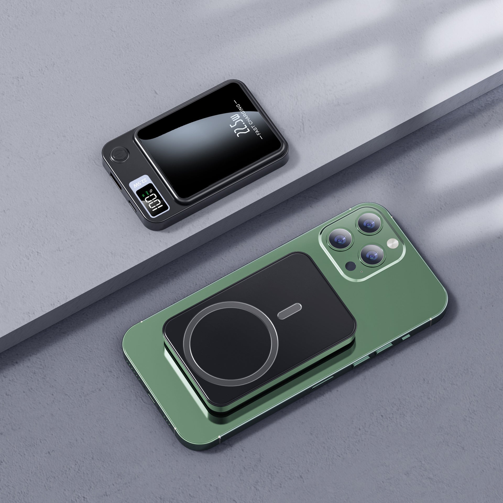Compact Wireless Power Bank Charger - Luxicro