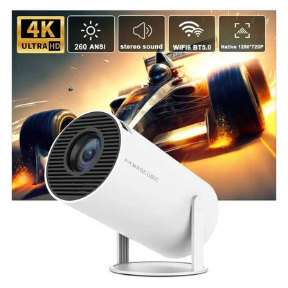 Compact 4K Wireless Home Projector