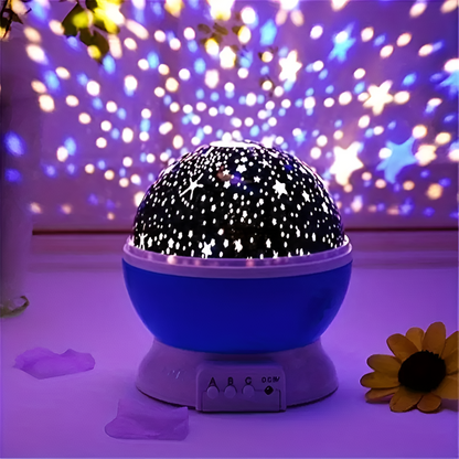 Cosmic Starry Night Lamp with Colorful Patterns