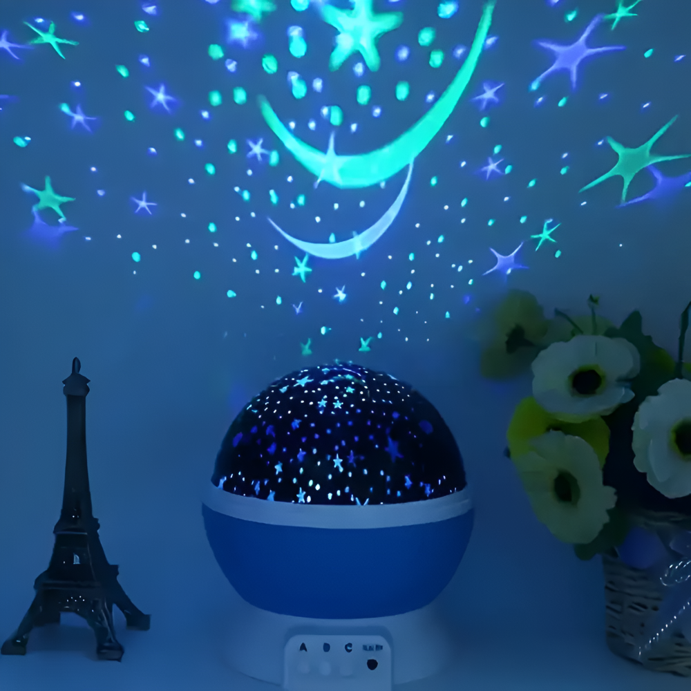 Cosmic Starry Night Lamp with Colorful Patterns