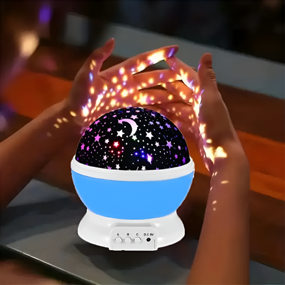 Cosmic Starry Night Lamp with Colorful Patterns