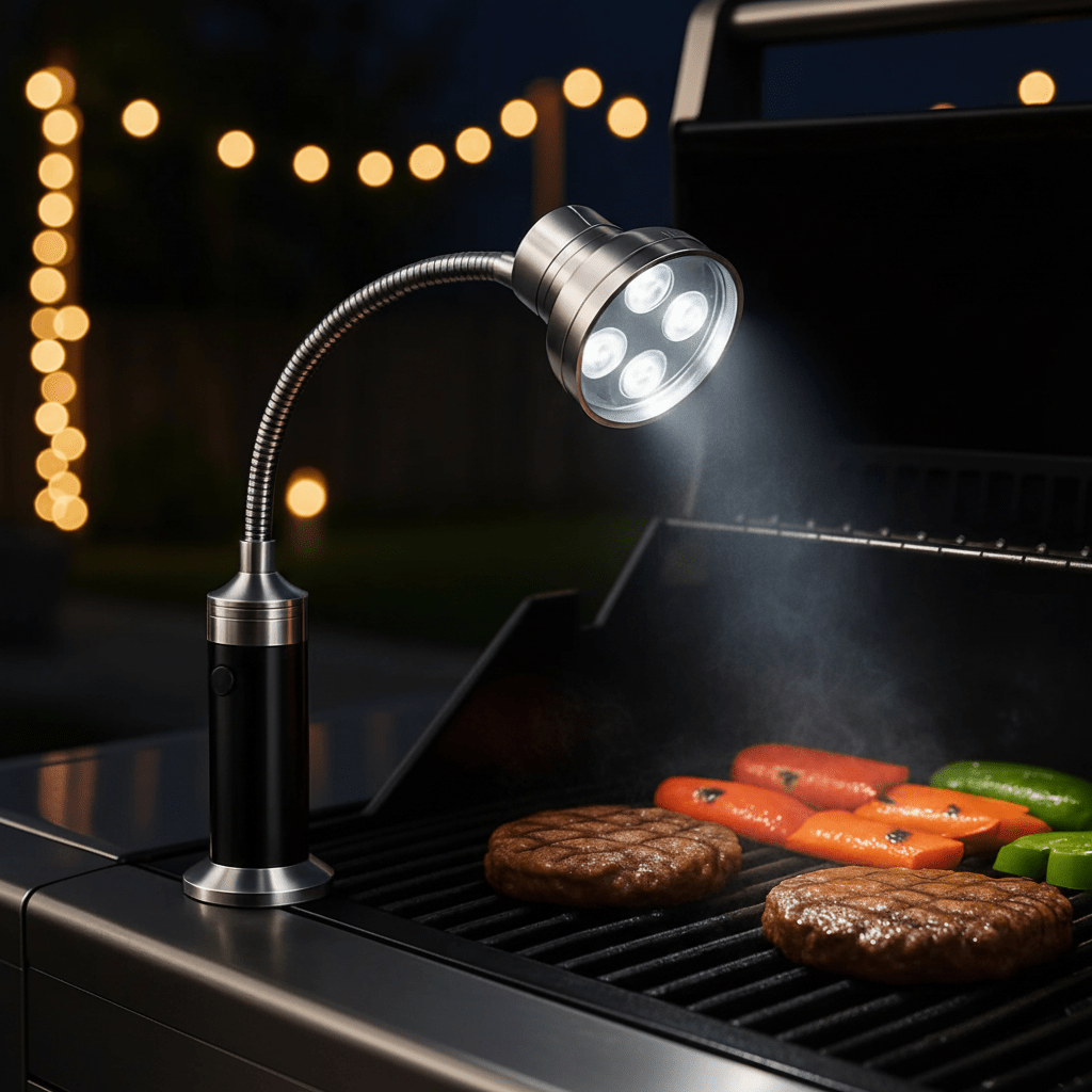Bright LED Grill Lamp with Adjustable 360° Rotation - Luxicro