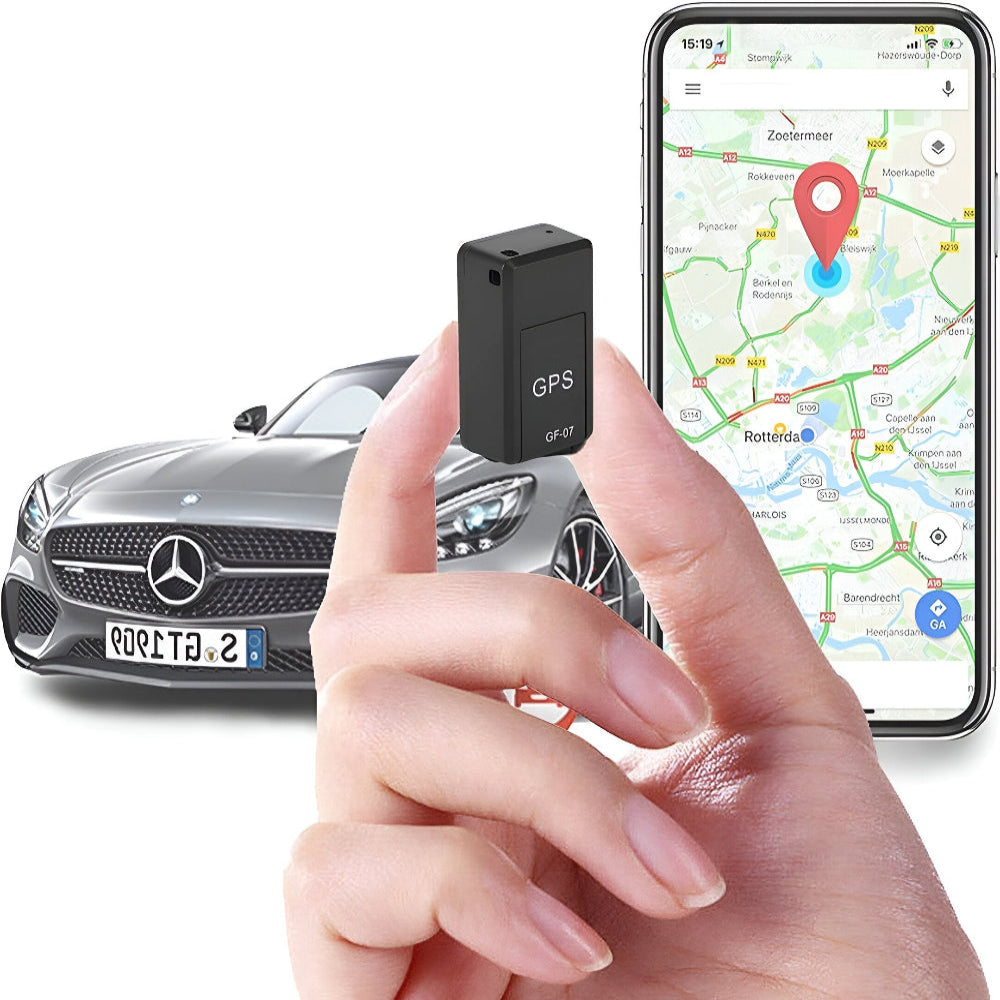 Compact Car GPS Tracker - Strong Magnet Real-Time Locator - Luxicro