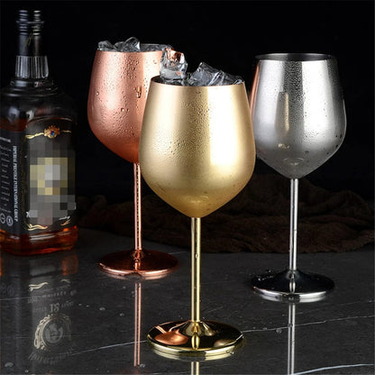 Premium Metal Wine Glass