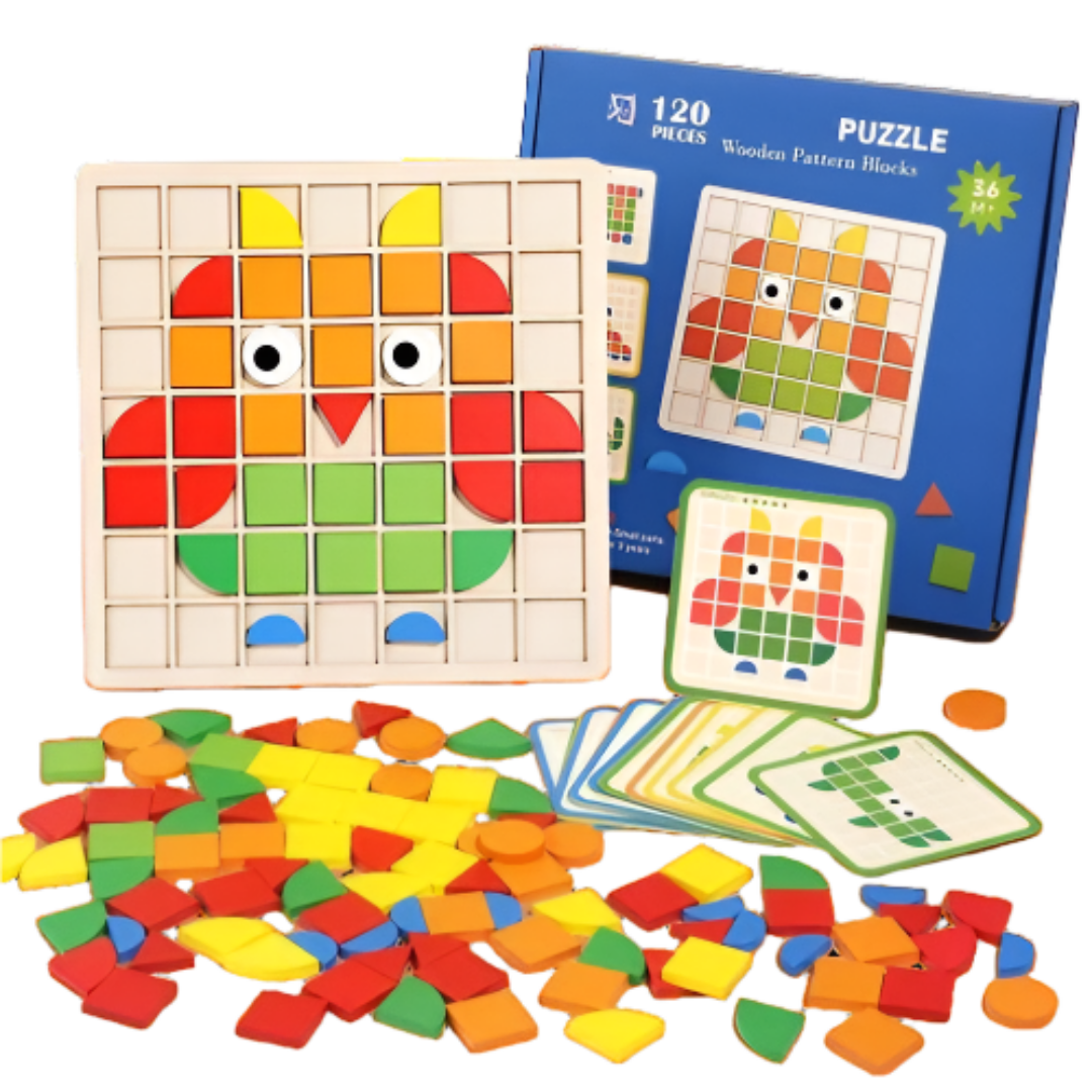 Challenging Wooden Brain Puzzle Game Set - Luxicro