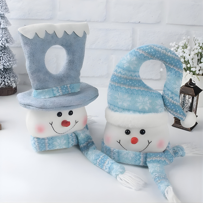 Warm Glow Christmas Snowman Decorative Figures - Luxicro