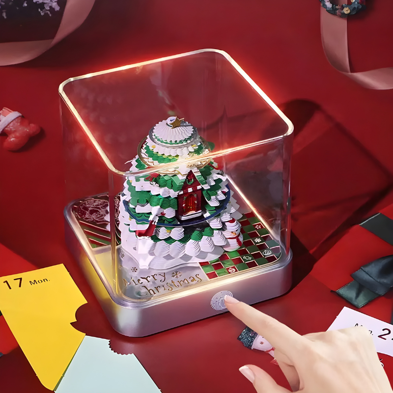 Fun LED Lit Christmas Desk Calendar Decoration - Luxicro